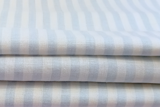 Linen Light Blue Stripes
