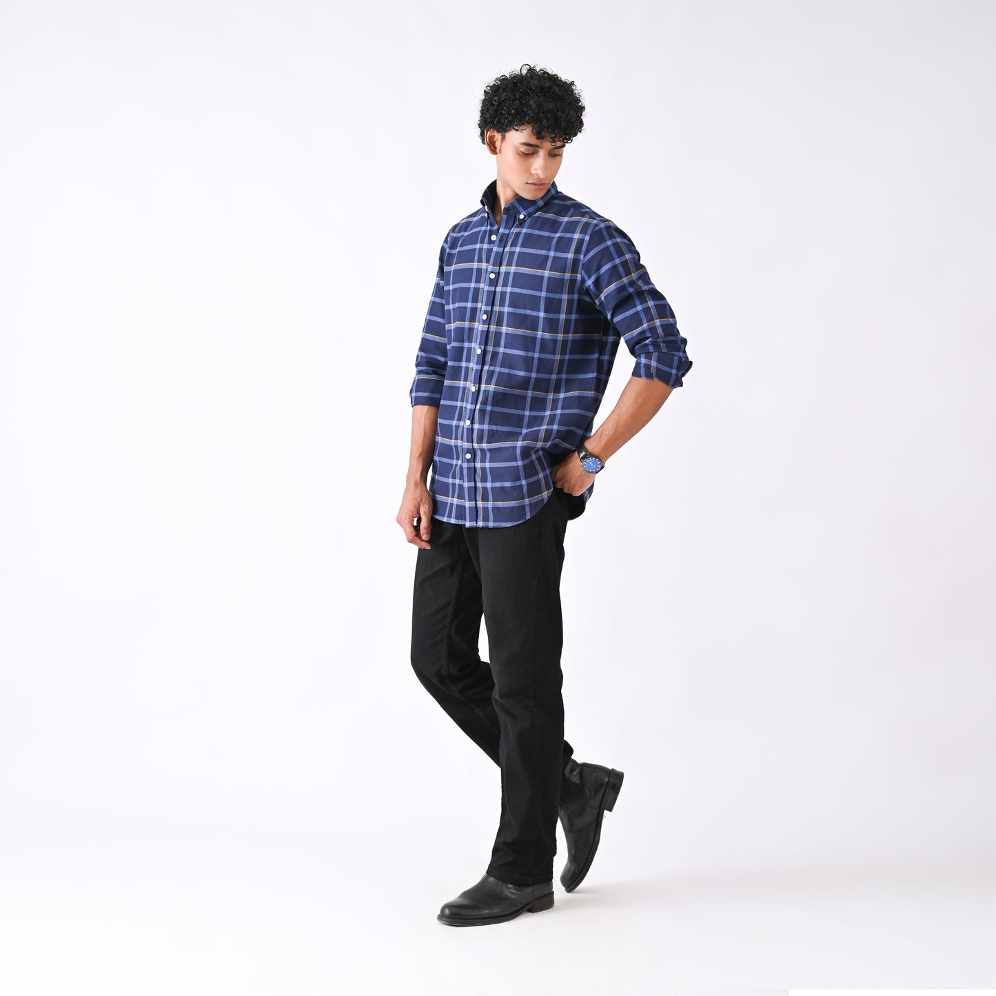Blue Yellow Plaid