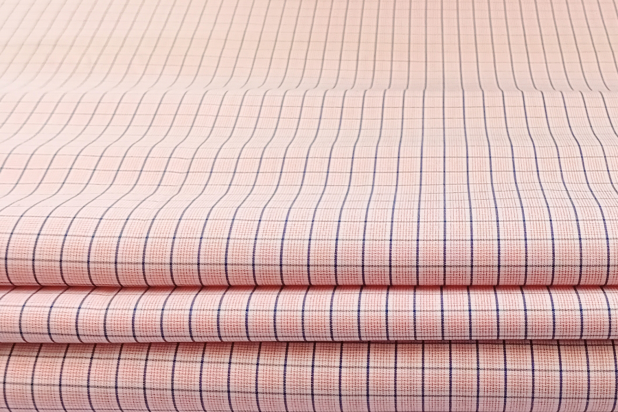 Peach Pink Checks