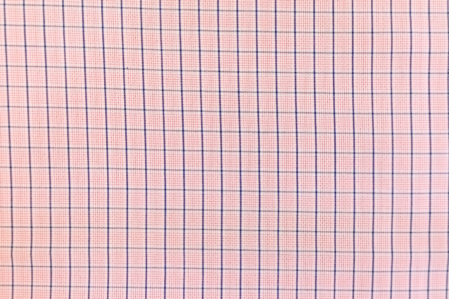 Peach Pink Checks