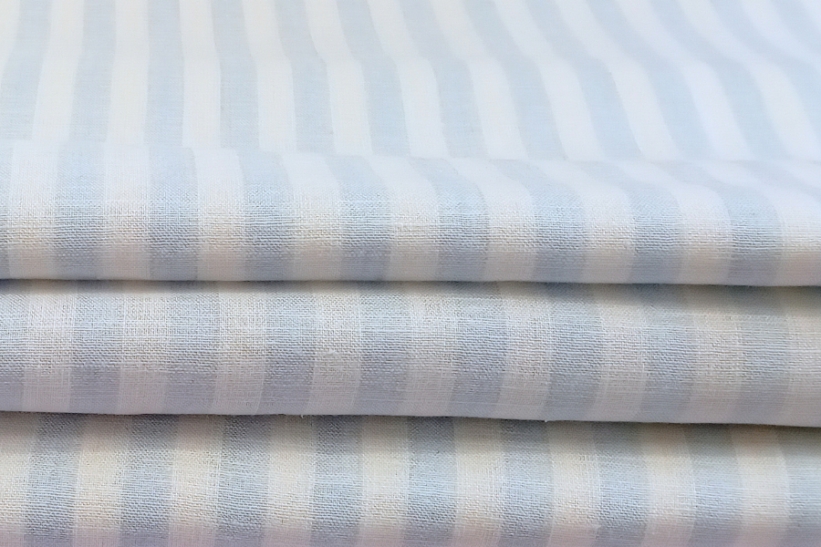 Linen Light Blue Stripes