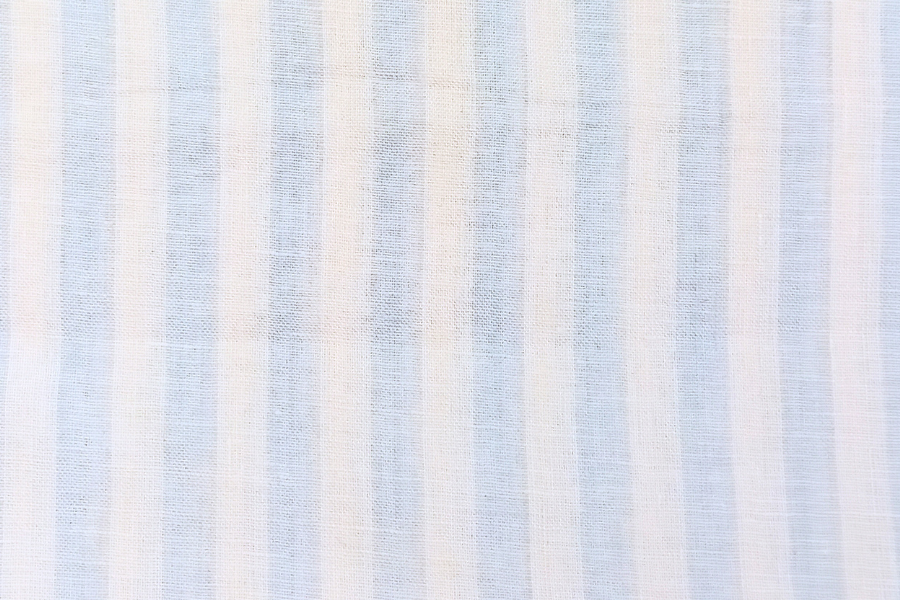 Linen Light Blue Stripes