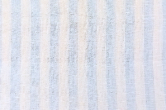 Linen Light Blue Stripes