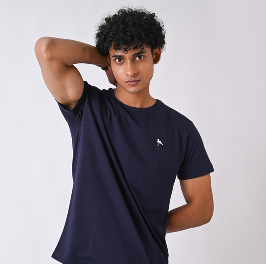 Round Neck - Navy Blue