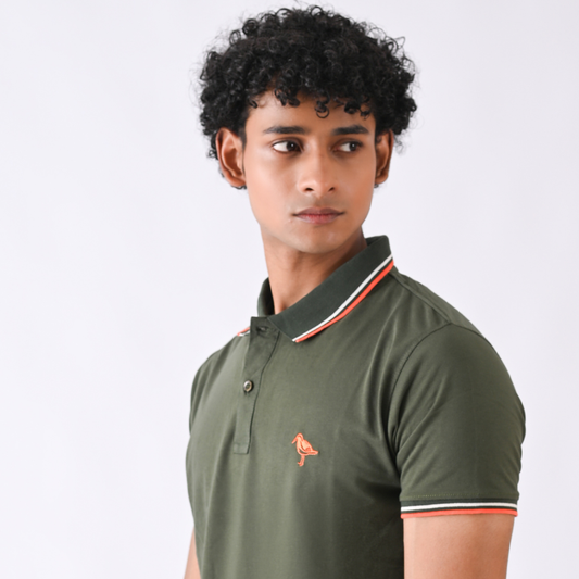 Jersey Polo - Olive