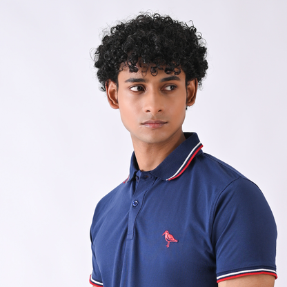 Jersey Polo - Ink Blue