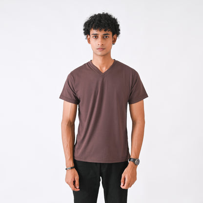 V-Neck - Brown