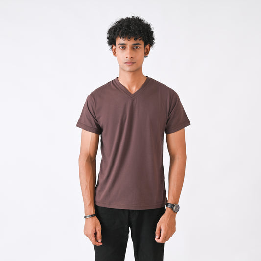 V-Neck - Brown