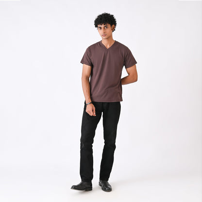 V-Neck - Brown