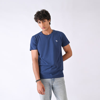 Round Neck - Mid Blue