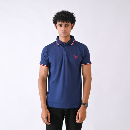 Jersey Polo - Ink Blue