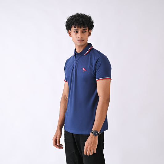 Jersey Polo - Ink Blue