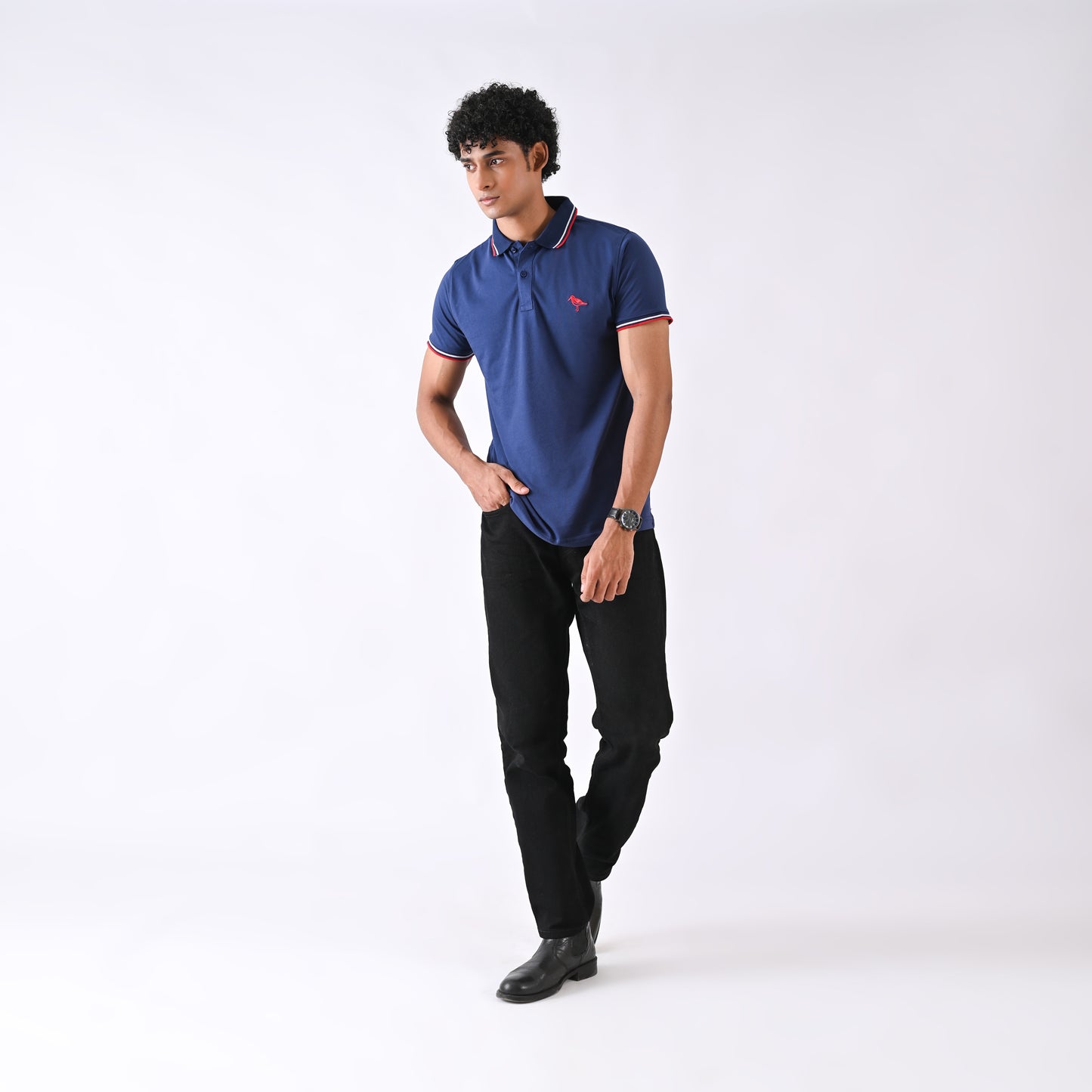 Jersey Polo - Ink Blue
