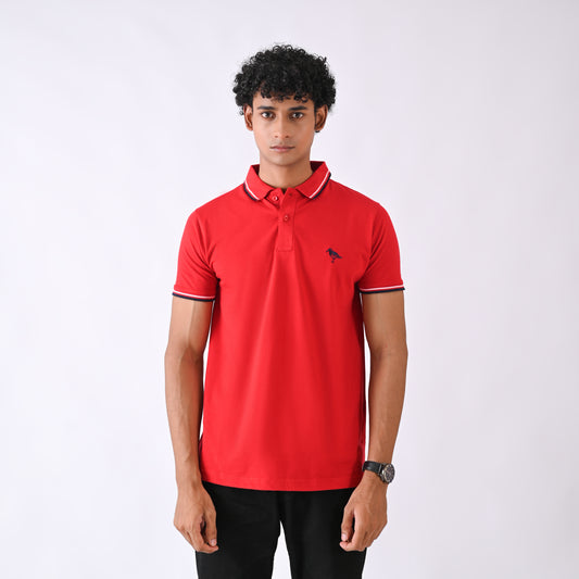 Jersey Polo - Red