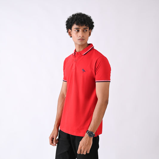 Jersey Polo - Red