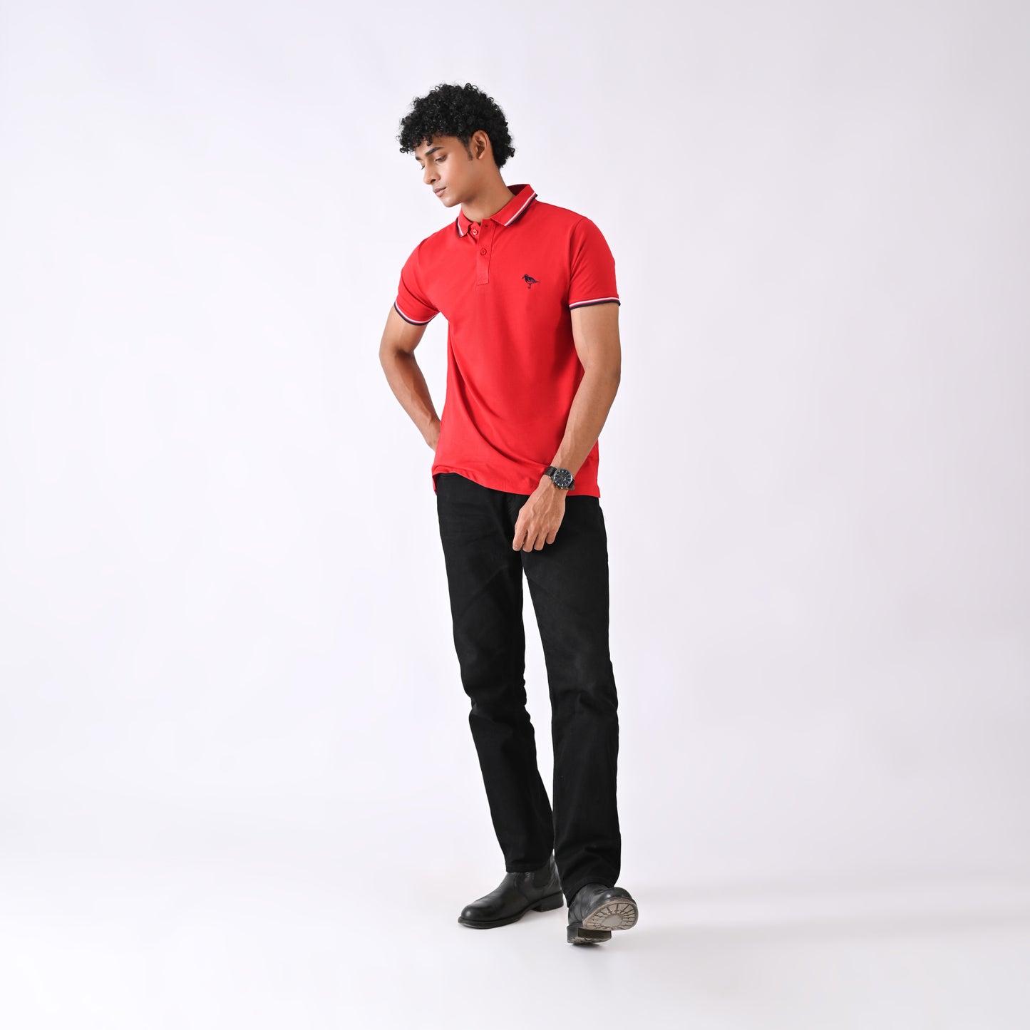 Jersey Polo - Red