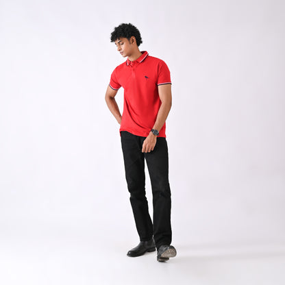 Jersey Polo - Red