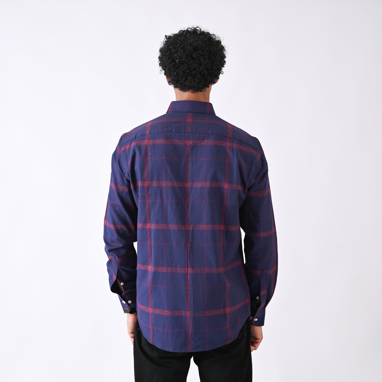 Blue Maroon Plaid