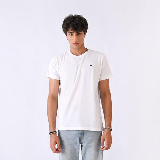 Round Neck -  Classic White