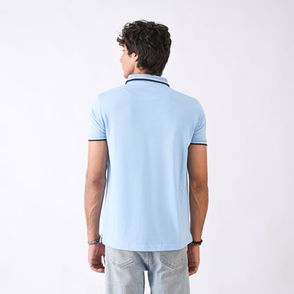 Jersey Polo - Light Blue