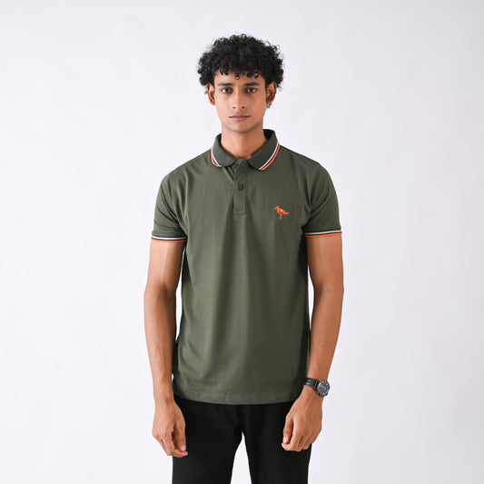Jersey Polo - Olive