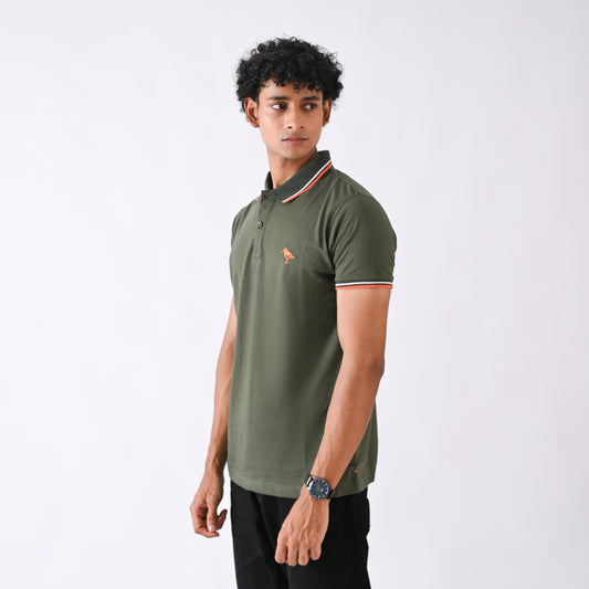 Jersey Polo - Olive