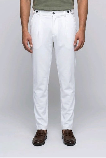 Adjustable Stretch White Pant