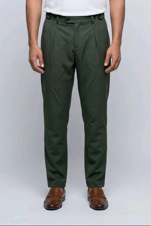 Adjustable Stretch Green Pant