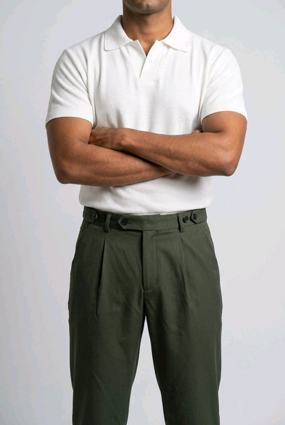 Adjustable Stretch Green Pant